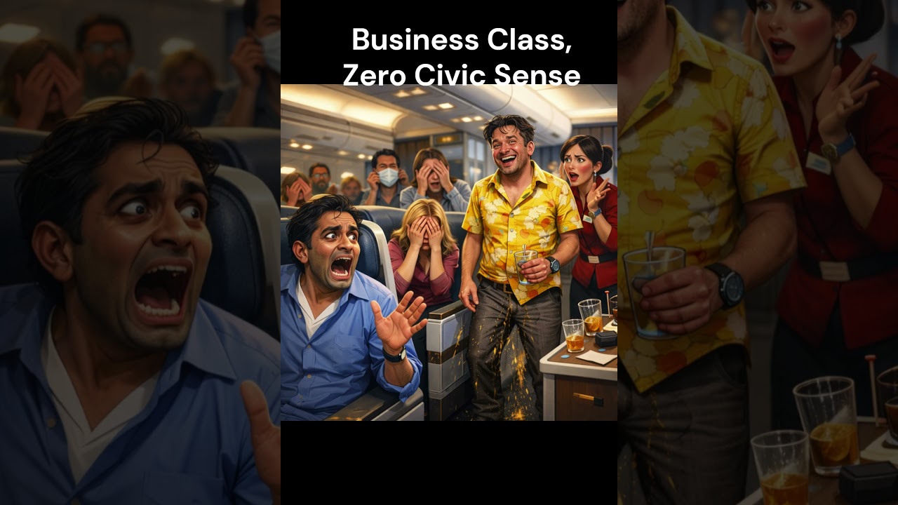 Business Class, Zero Civic Sense ✈️😳 