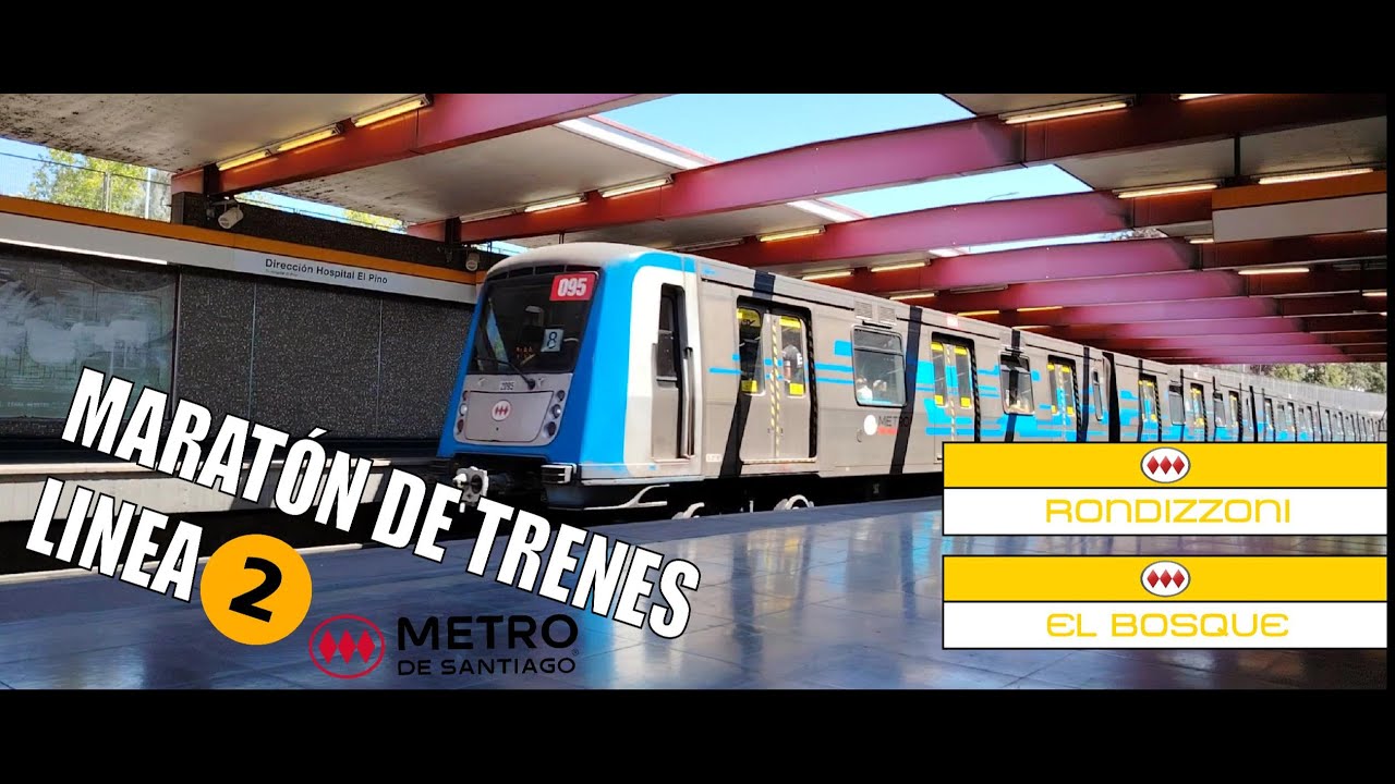 Maraton de trenes linea 2 metro de santiago