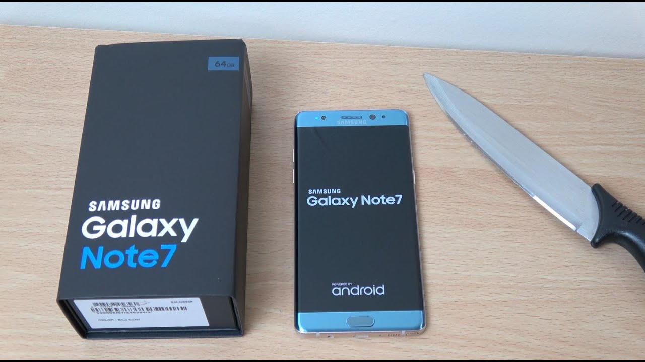 Samsung Galaxy Note 7 Blue - Unboxing & First look! (4K)