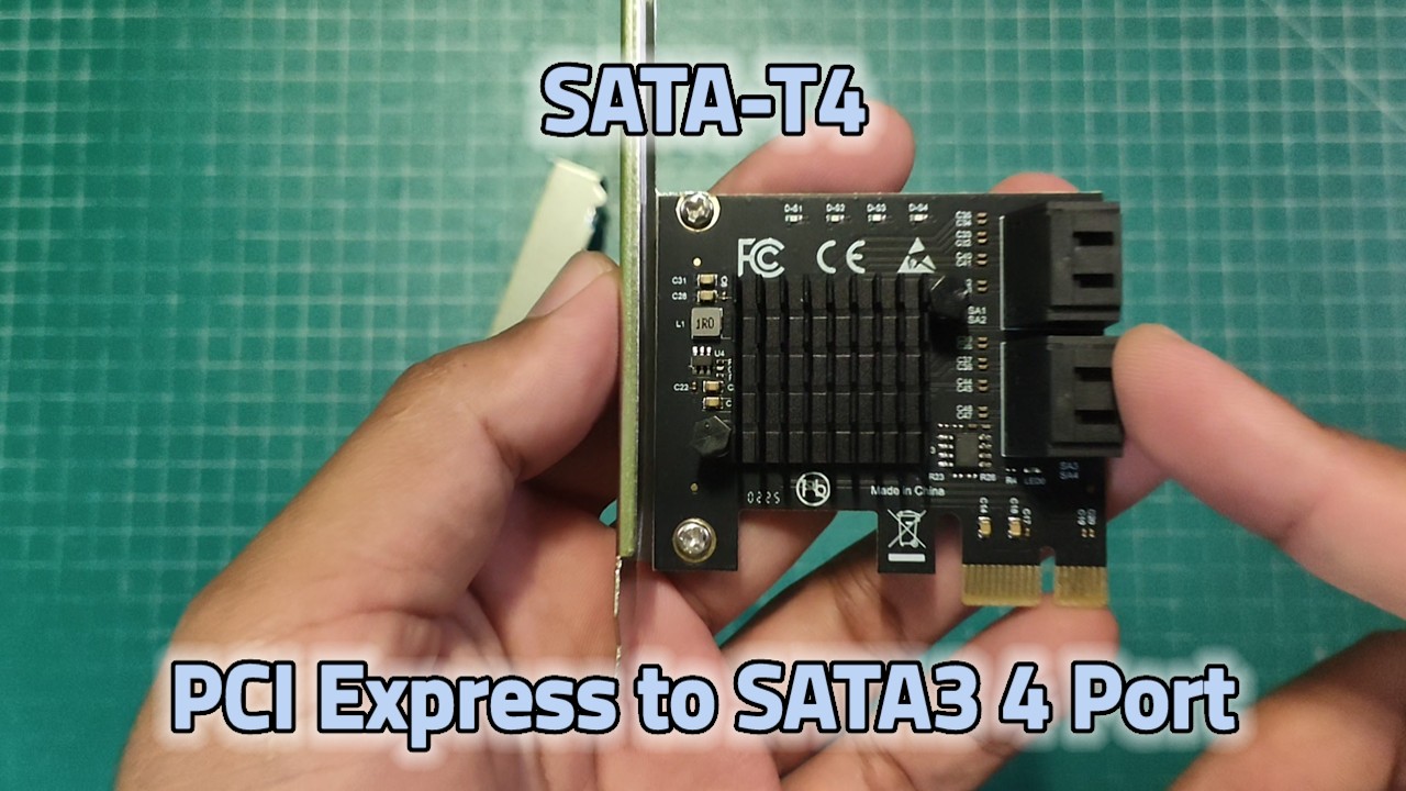 SATA-T4 Card Adapter Converter PCI Express PCIE to SATA3 4 Port 6Gbps High Speed