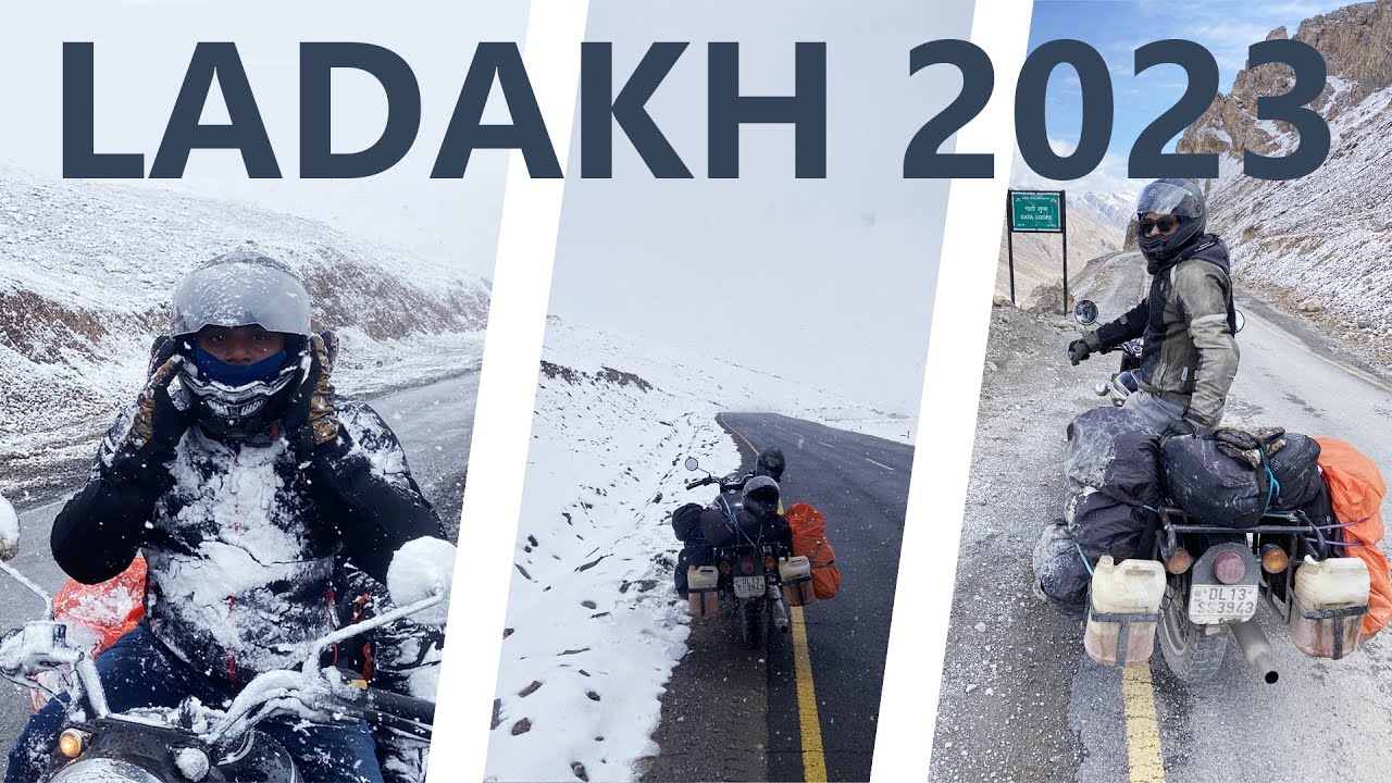 Extreme LADAKH 2023 Bike Trip | Conquering Snow, Weather, & Wild Roads !