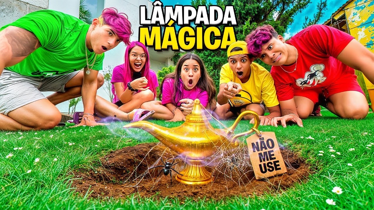 DESENTERRAMOS UMA L&Acirc;MPADA M&Aacute;GICA NA MANS&Atilde;O DOS ROSA *Funciona?