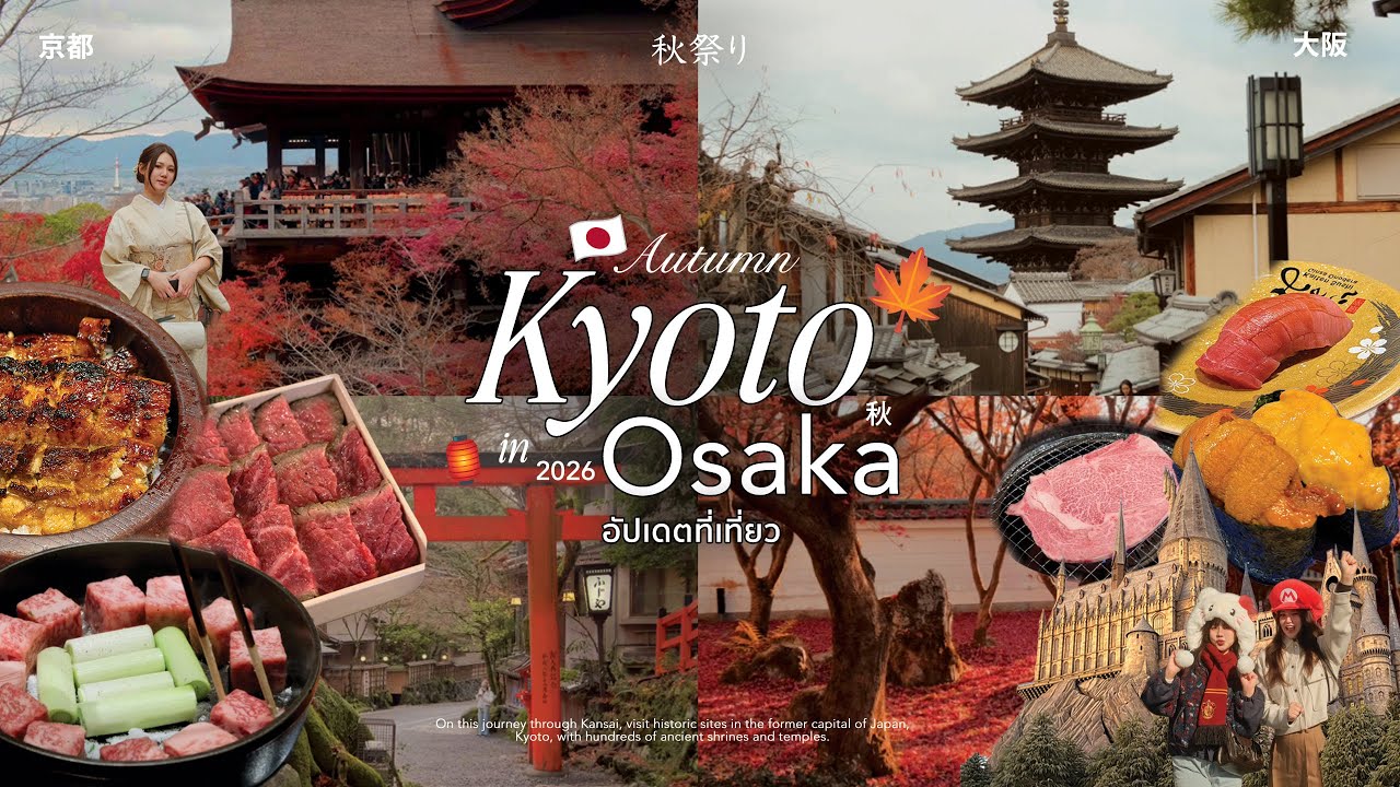 🇯🇵เที่ยวใบไม้แดง Kyoto ตะลุยกินทั่ว Osaka ปล่อยใจที่หมู่บ้านออนเซ็น kinosaki อัปเดตโซนใหม่ที่ USJ