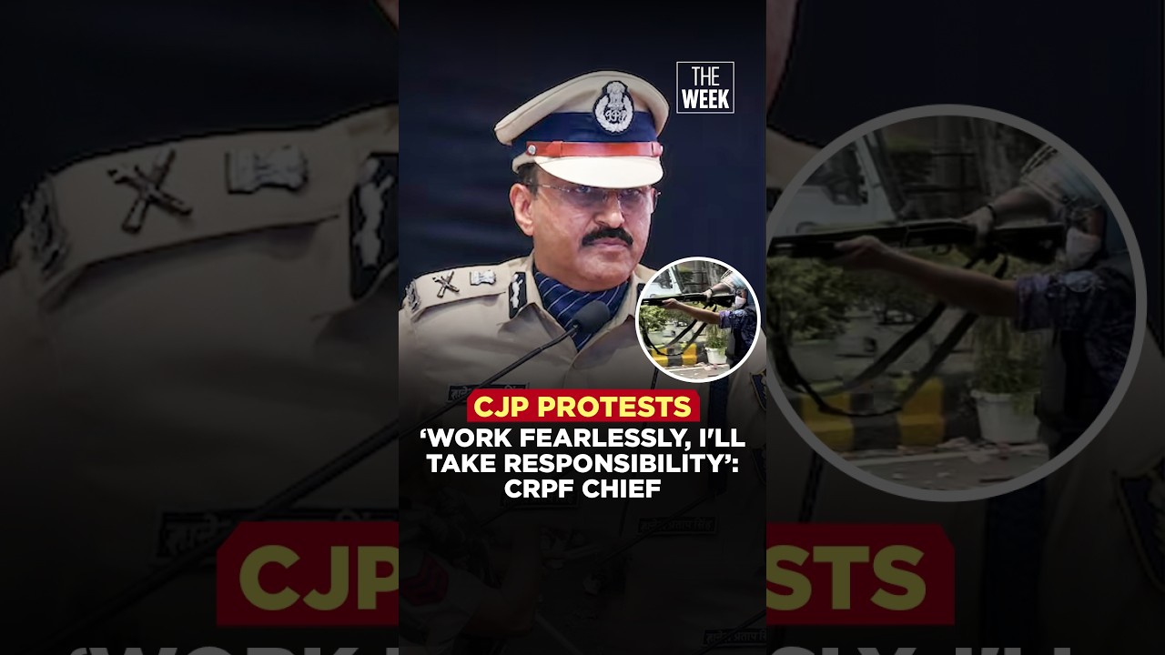 'Work fearlessly, I'll take responsibility': CRPF Chief amid the usage of pellet guns in CJP protest