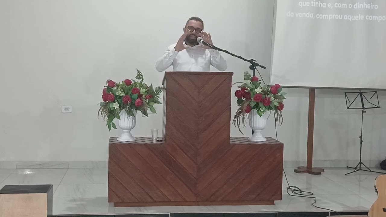 Pregação do dia 15/02/2026, Mateus 13 vs 44 a 46. Pregador Alex Simões. 