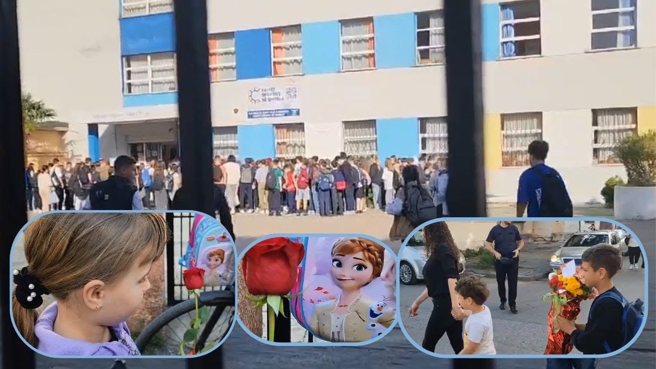Në kujtim të 2 të miturave që u mbytën, nxënësit i drejtohen shkollës “Ndre Mjeda” me lule në duar
