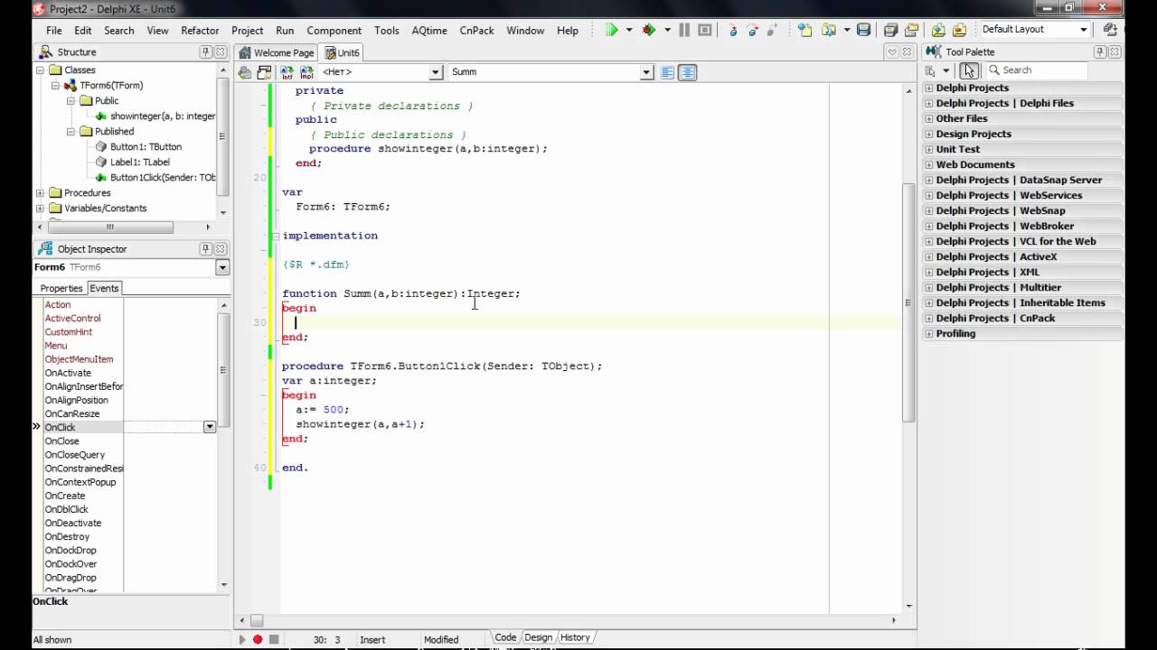 #4 Программирование в Delphi. Процедуры и функции