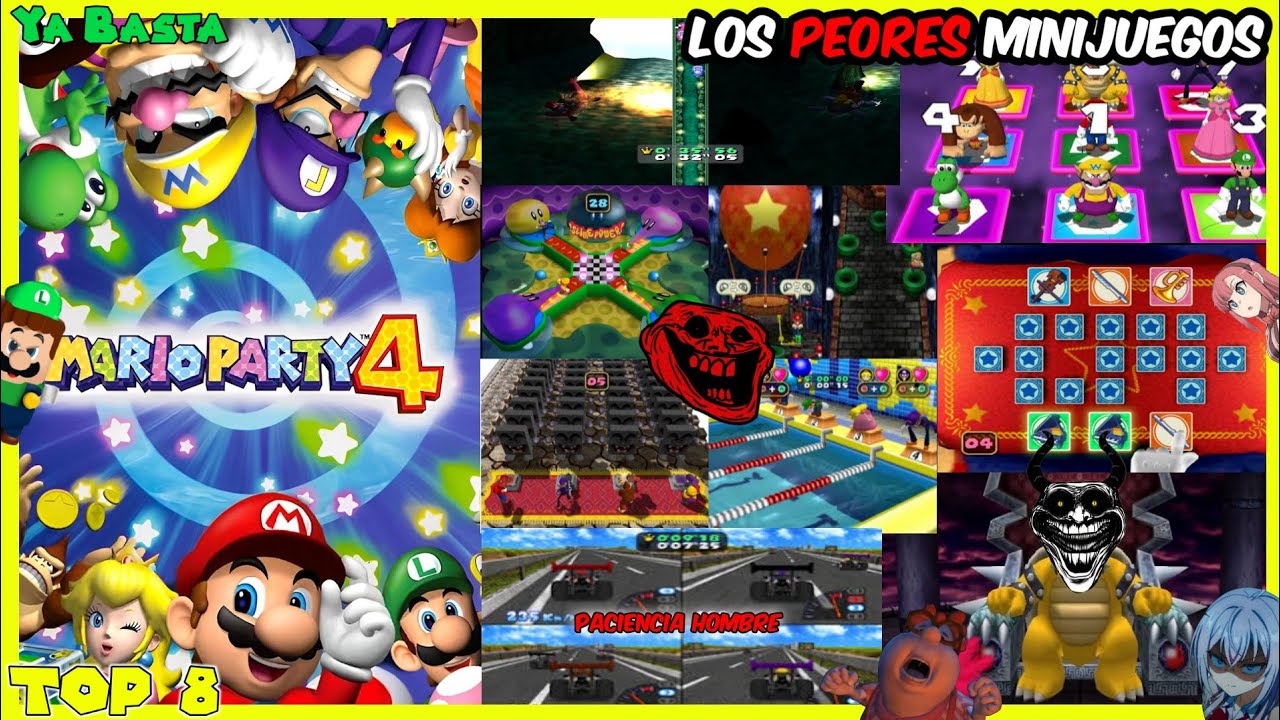Top 8 Peores Minijuegos De Mario Party 4