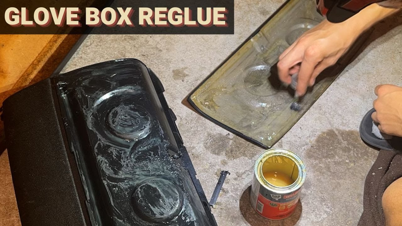 BMW E36 M3:  Glove Box Repair and Reglue