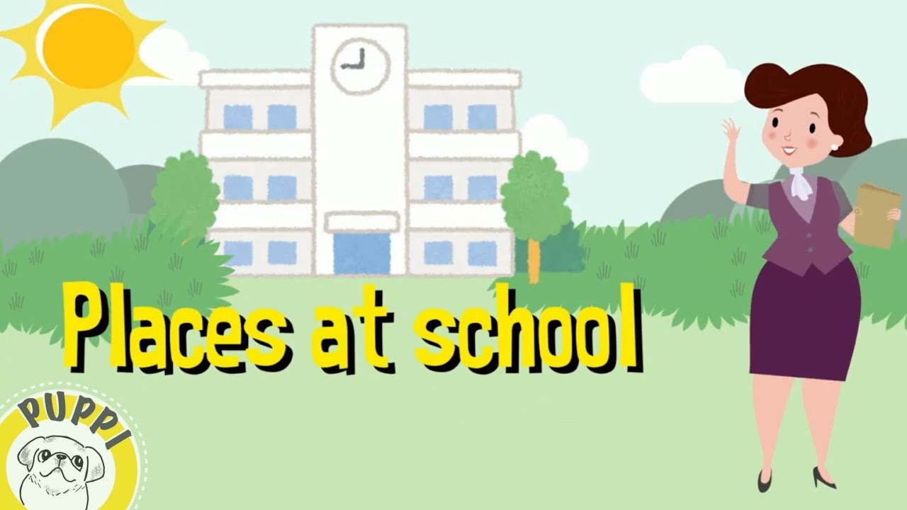 🏫NEW! Places at School| Vocabulary and Activities at school #vocabulary #school #esl #englishforkids