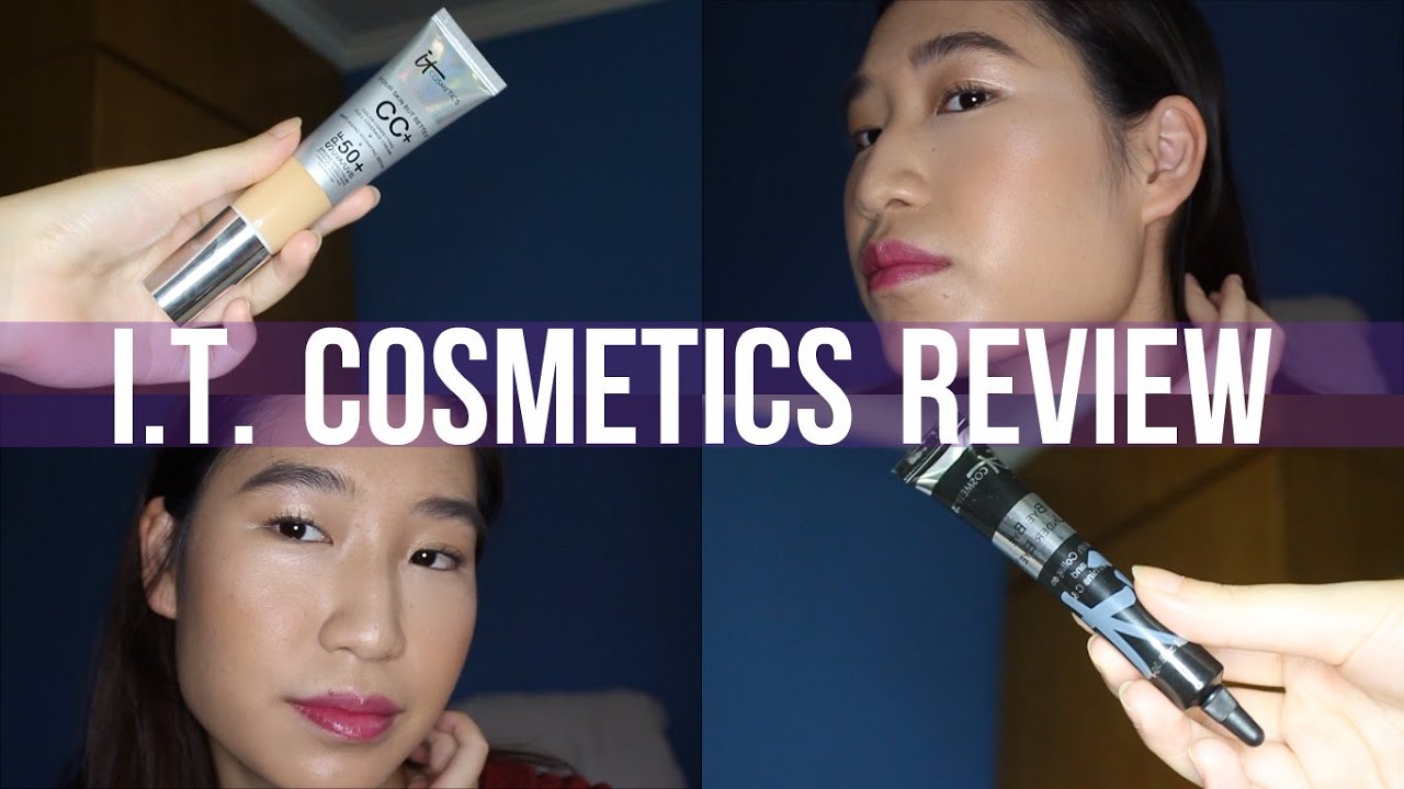 WEAR TEST!! IT COSMETICS CC + Cream & Bye Bye Under Eye Concealer Review || Oily Skin, Sensitive