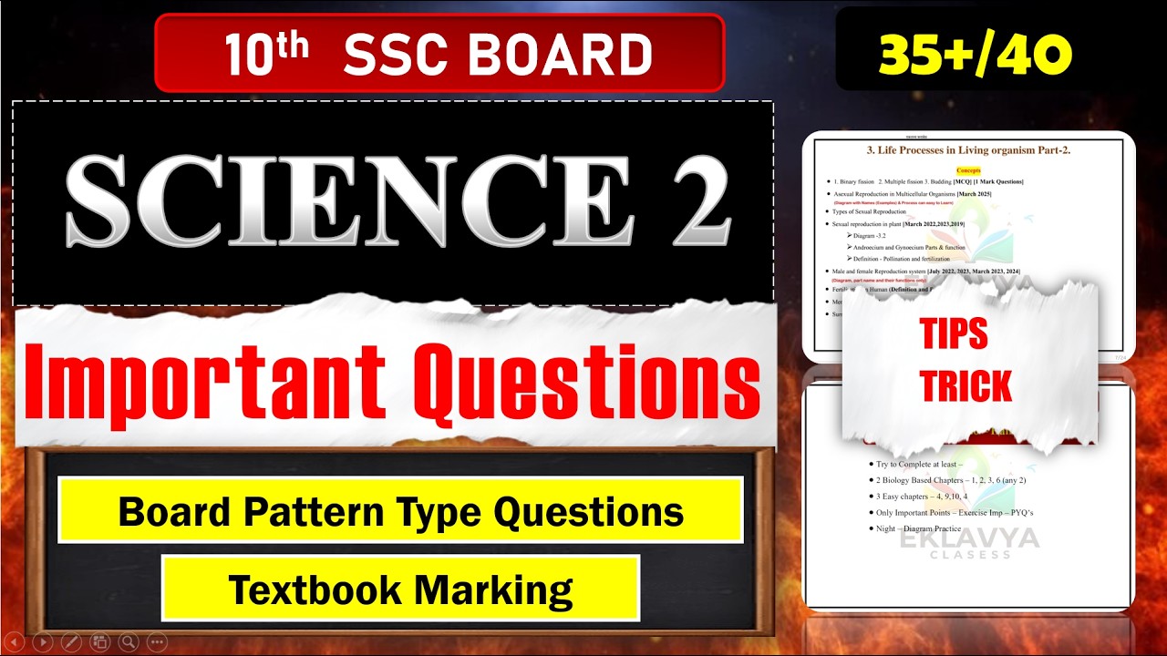 Important Questions|Science 2💯📚|How to Prepare?| 10th Board Exam 2026|Target 37+| Mission90