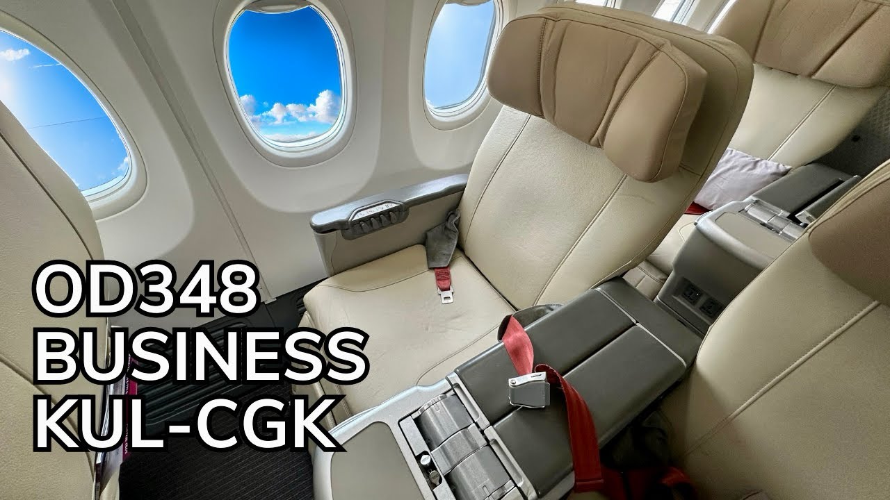 OD348 Malindo Air (Batik Air) 737-800 Business Class Kuala Lumpur to Jakarta April 2025 Review