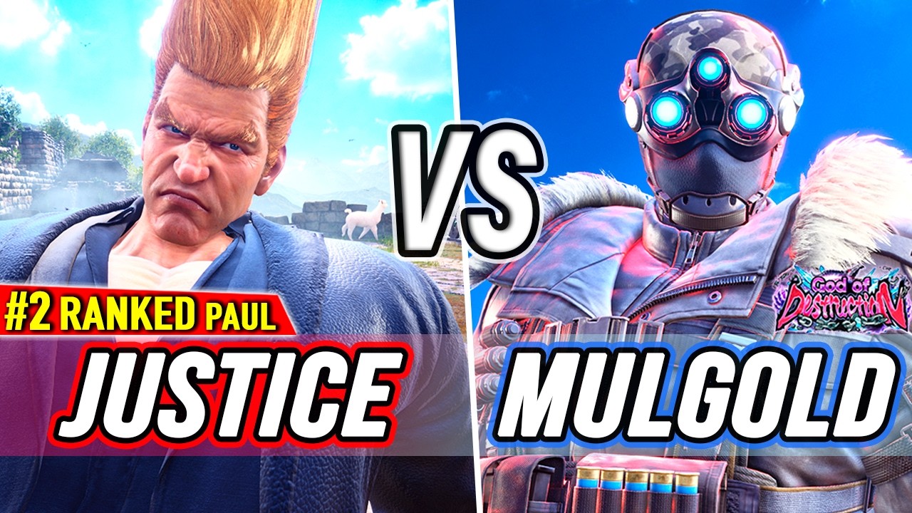 T8 🔥 Justice (#2 Ranked Paul) vs Mulgold (Dragunov) 🔥 Tekken 8 High Level Gameplay