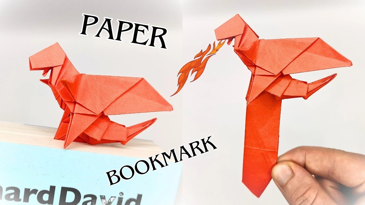 Origami DRAGON Bookmark by Jo Nakashima | How to make a paper dragons