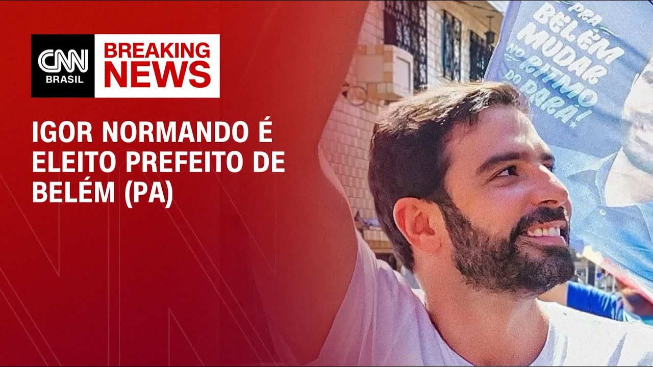 Igor Normando &eacute; eleito prefeito de Bel&eacute;m (PA) | CNN ELEI&Ccedil;&Otilde;ES