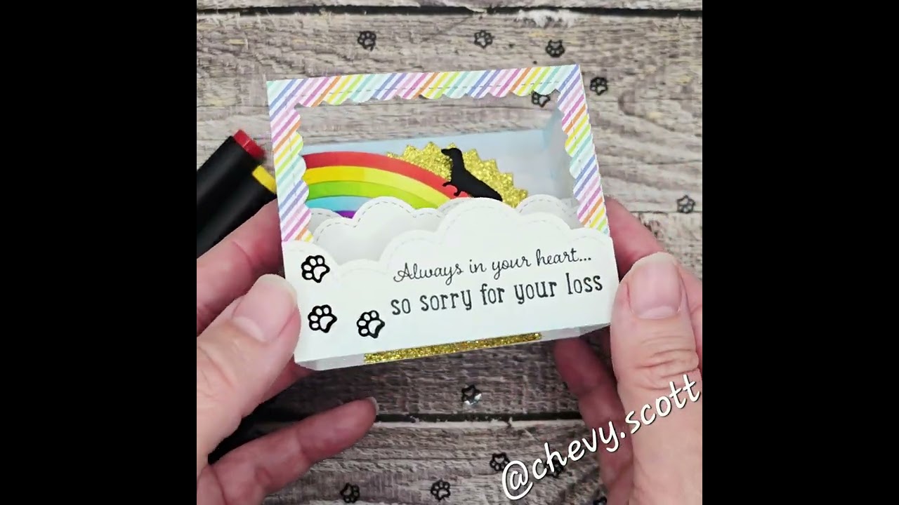 Shadow Box Interactive Card featuring 