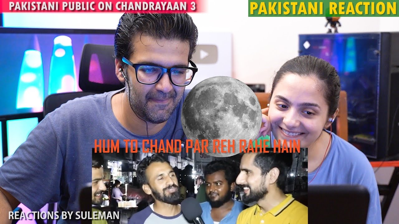 Pakistani Couple Reacts To Chandrayaan 3| Pakistani Public Hilarious Reactions | Don't Miss