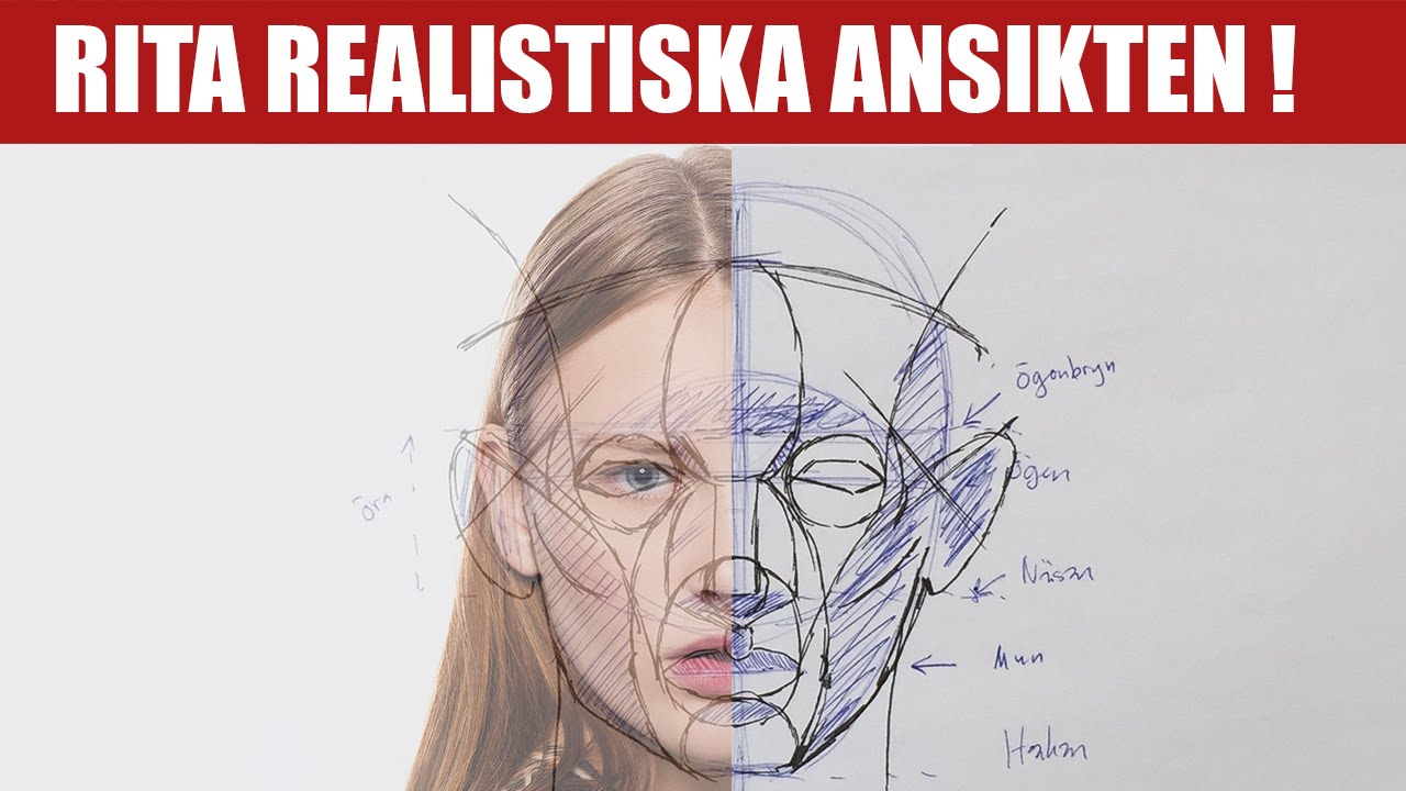 ENKLASTE metoden att rita REALISTISKA ANSIKTEN