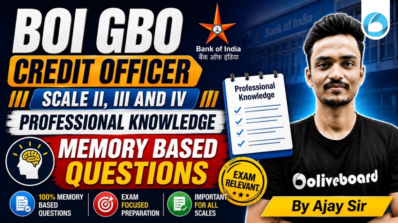 BOI GBO 2026 | Scale II, III & IV Memory Based Questions | Complete Paper Analysis | Oliveboard