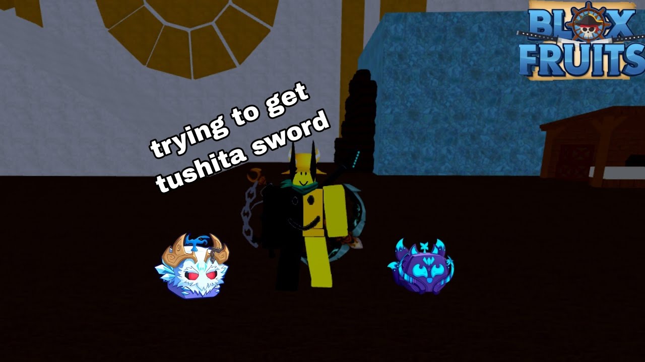 trying to get tushita sword in blox fruits| ROBLOX