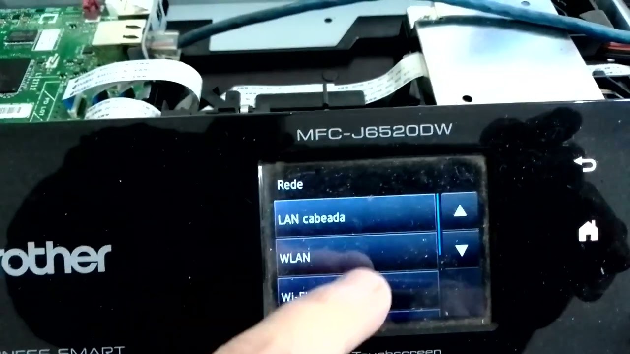 Como colocar achar um I.P. dispon&iacute;vel via cabo de rede impressora brother Mfc J6520 J6920