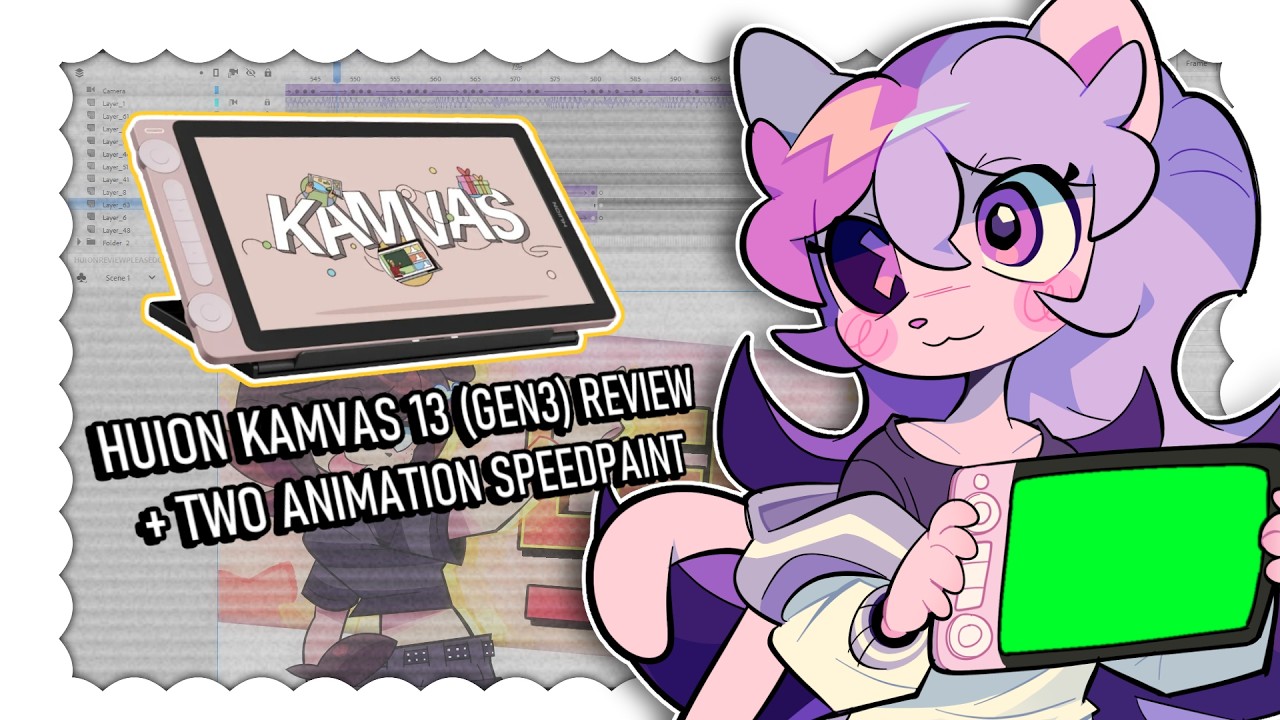 TWO ANIMATION PROCESS - Huion Kamvas 13 (Gen 3) review