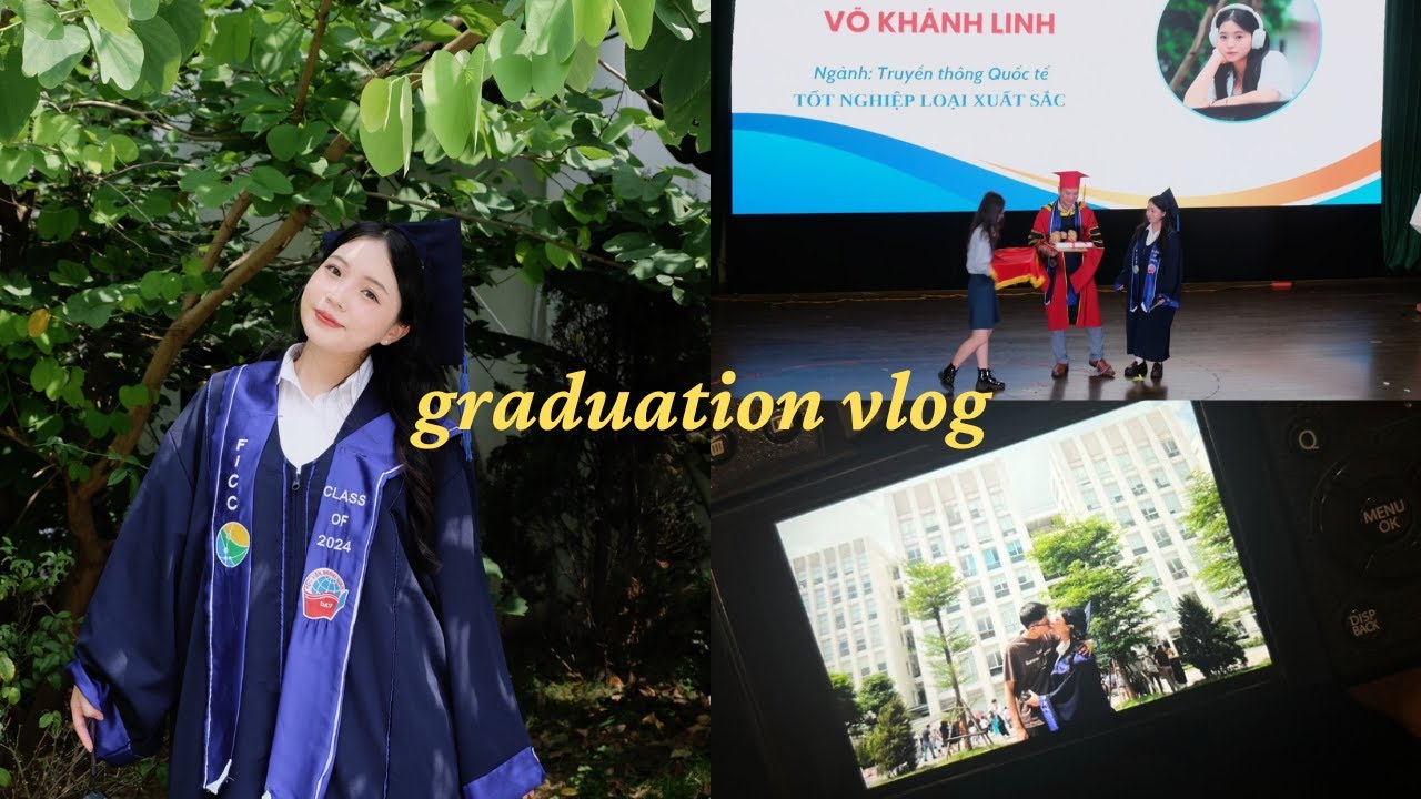 Graduation Vlog //DAV Prom/ Tui tốt nghiệp Học viện Ngoại giao rùi//mốc.