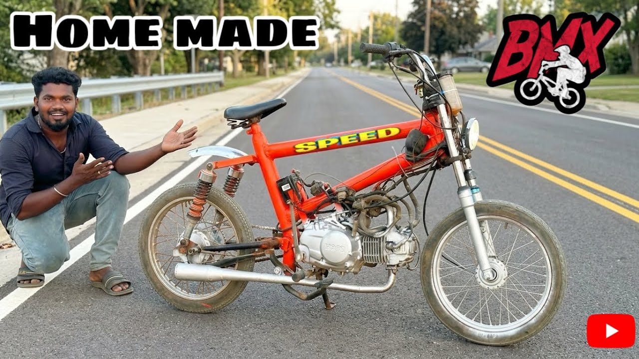 Making BMX bike using bike engine 
