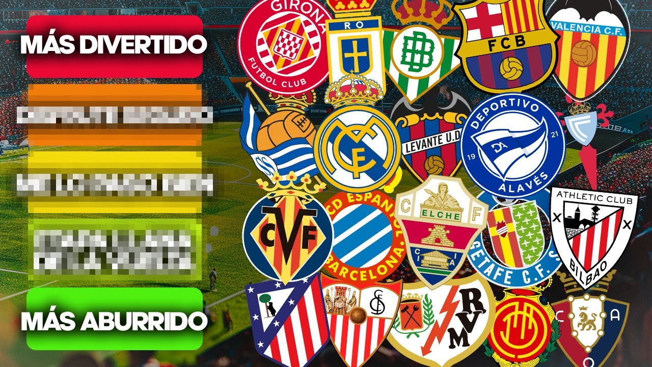 LOS EQUIPOS M&Aacute;S DIVERTIDOS Y ABURRIDOS DE LALIGA