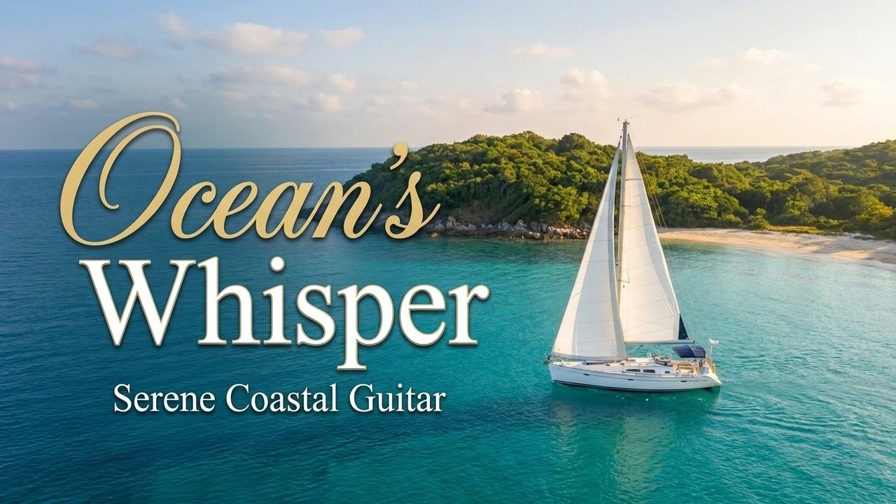 Ocean's Whisper Morning 🌅 - Serene Coastal Guitar - Calm Music
