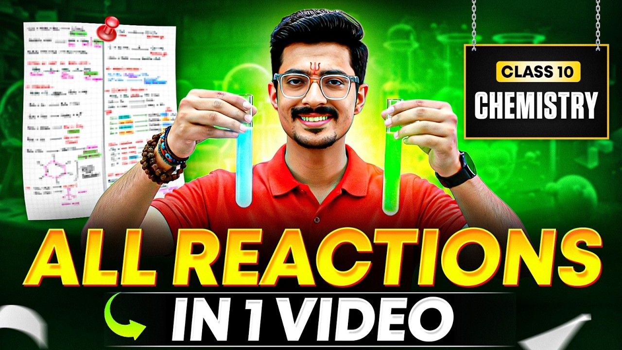 All Chemical Reactions of Class 10 CBSE | Complete Chemistry Revision by Sunil Bhaiya #sunilbhaiya