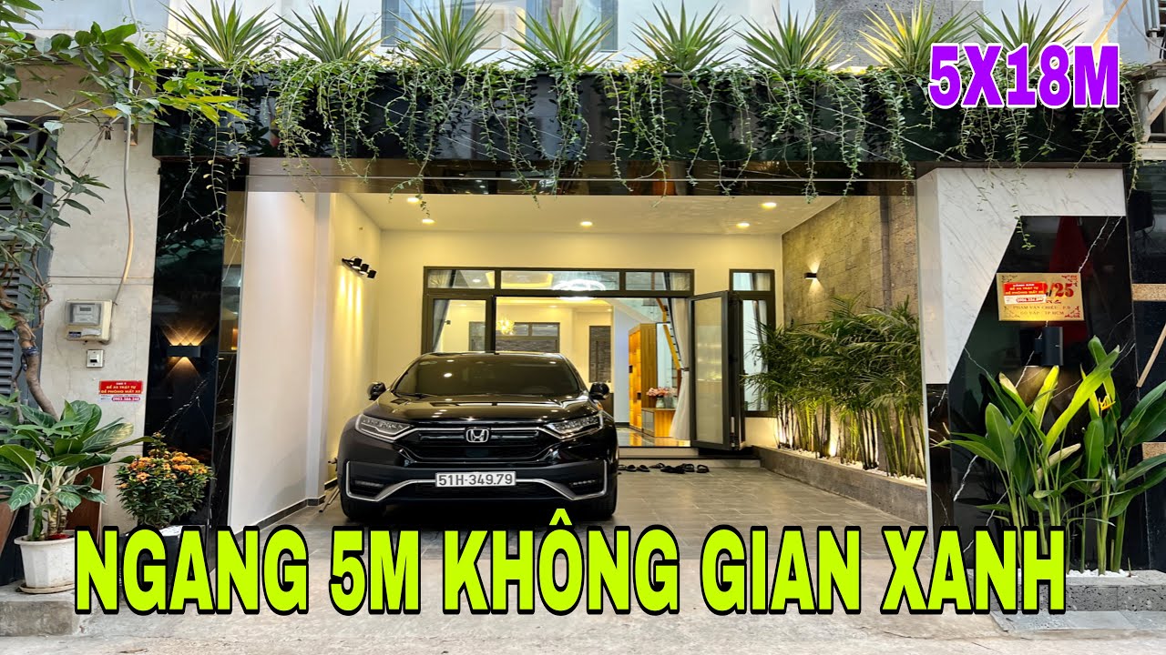 Bán nhà Gò Vấp Siêu phẩm nhà đẹp 5m x 18m 3 lầu THIẾT KẾ MỚI LẠ KHÔNG GIAN XANH MÁT Xem là thích