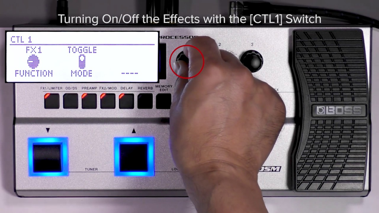 GT-1B Quick Start chapter6 : Setting for CTL1 Pedal