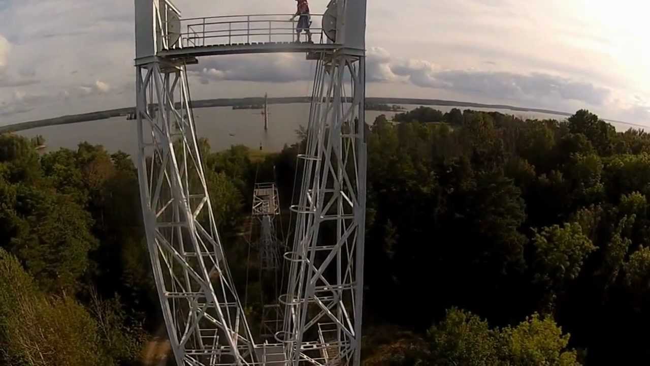 Tease of the world's longest working limestone cableway Forsby-Köping Sweden