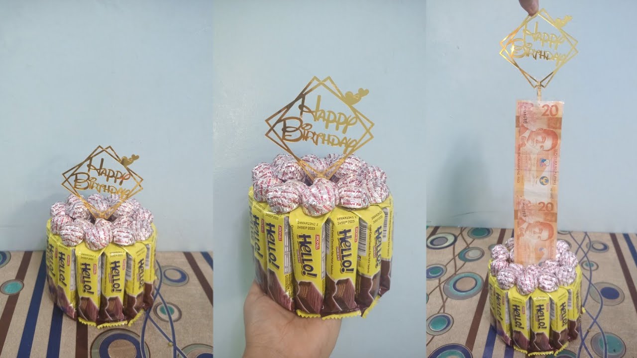 Money Pulling Candy Cake