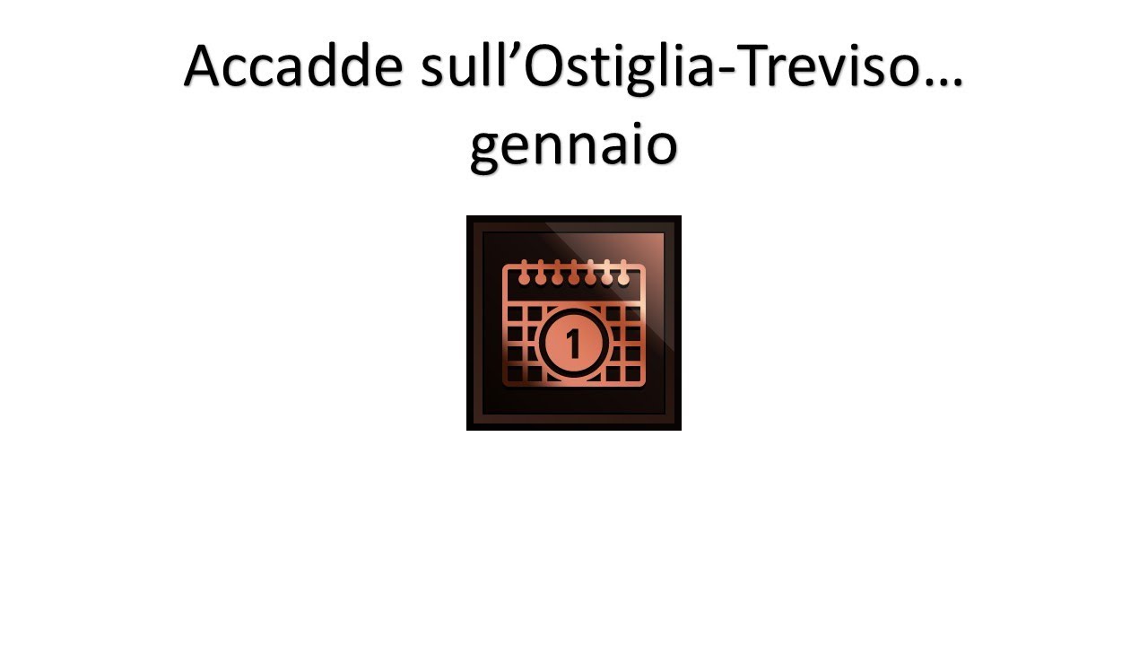Accadde sull'Ostiglia-Treviso... gennaio.