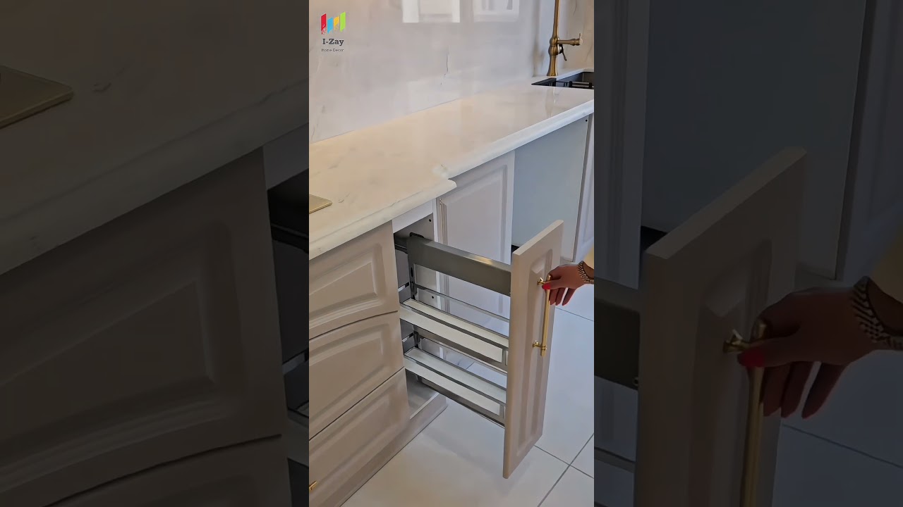 Spice Rack and Drawers Organization #kitchendesign
