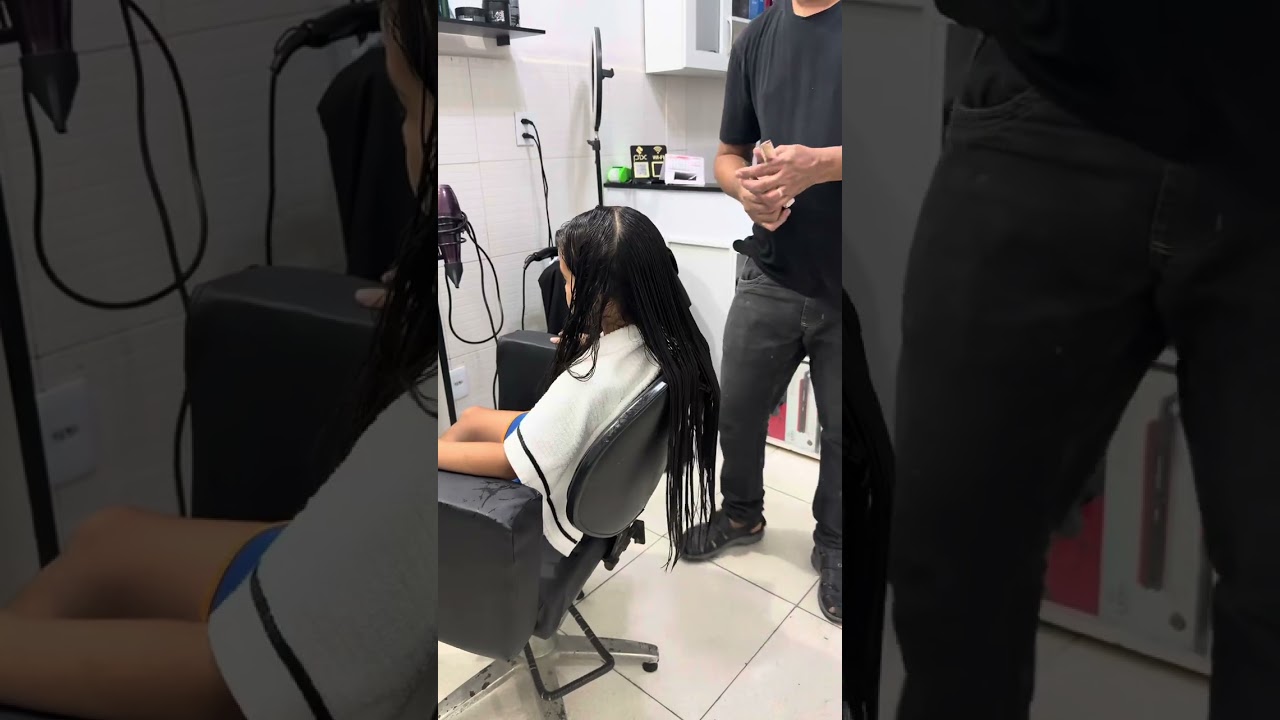 Hoje foi o primeiro dia de fomos corta o cabelo