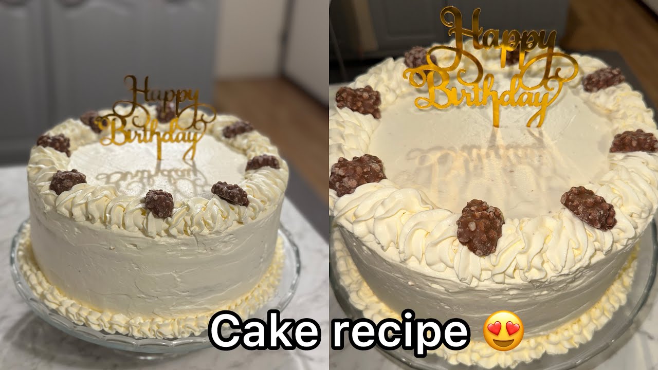 Easy birthday cake recipe 😍🙌🏼