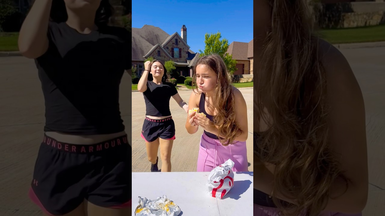Sister Vs Sister Fast Food Challenge 🤣🍔
