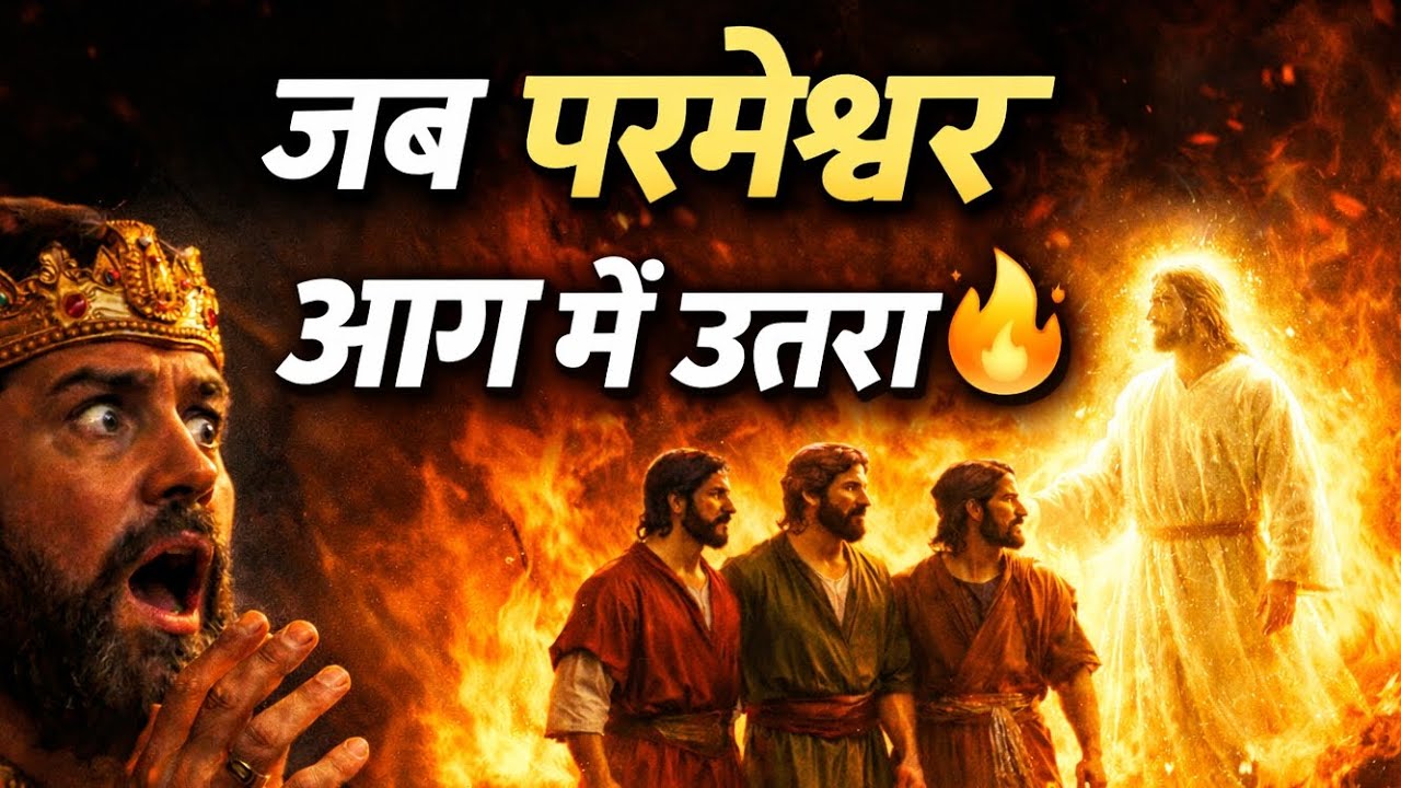 🔥 आग की भट्टी में चमत्कार | 3 इब्रानी युवक और चौथा शख्स | विश्वास की जीत
