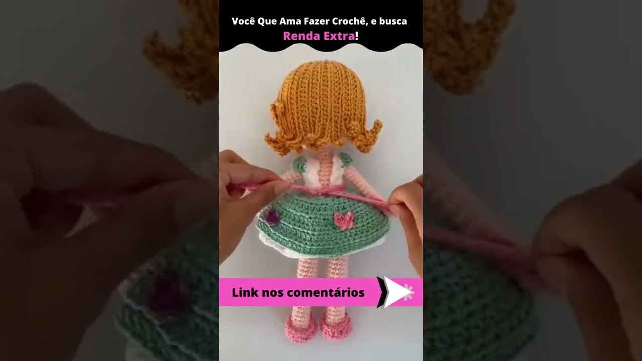 Aprenda Como Fazer AMIGURUMI e CROCH&Ecirc; LUCRATIVO #Shorts