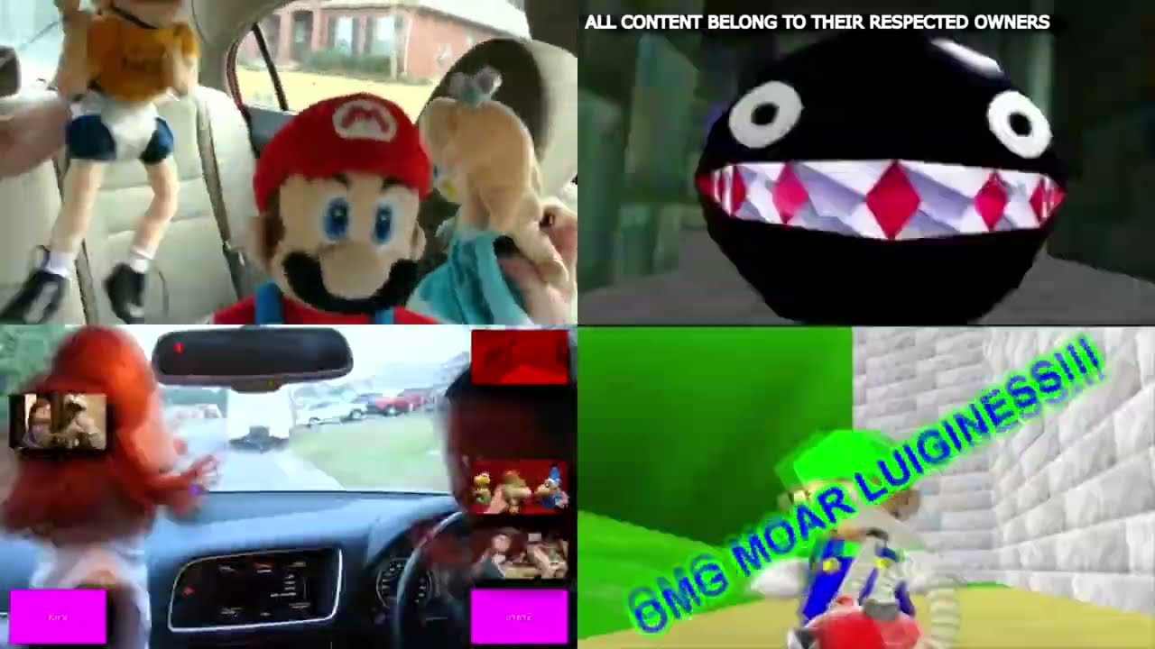 SML And SMG4 Sparta Remix Quadparison