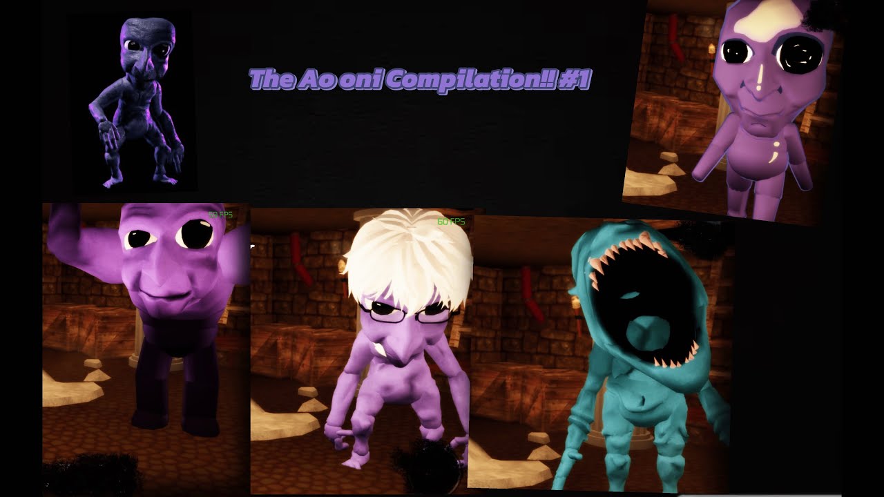 The Ao oni Compilation!! #1 - Pillar Chase 2 