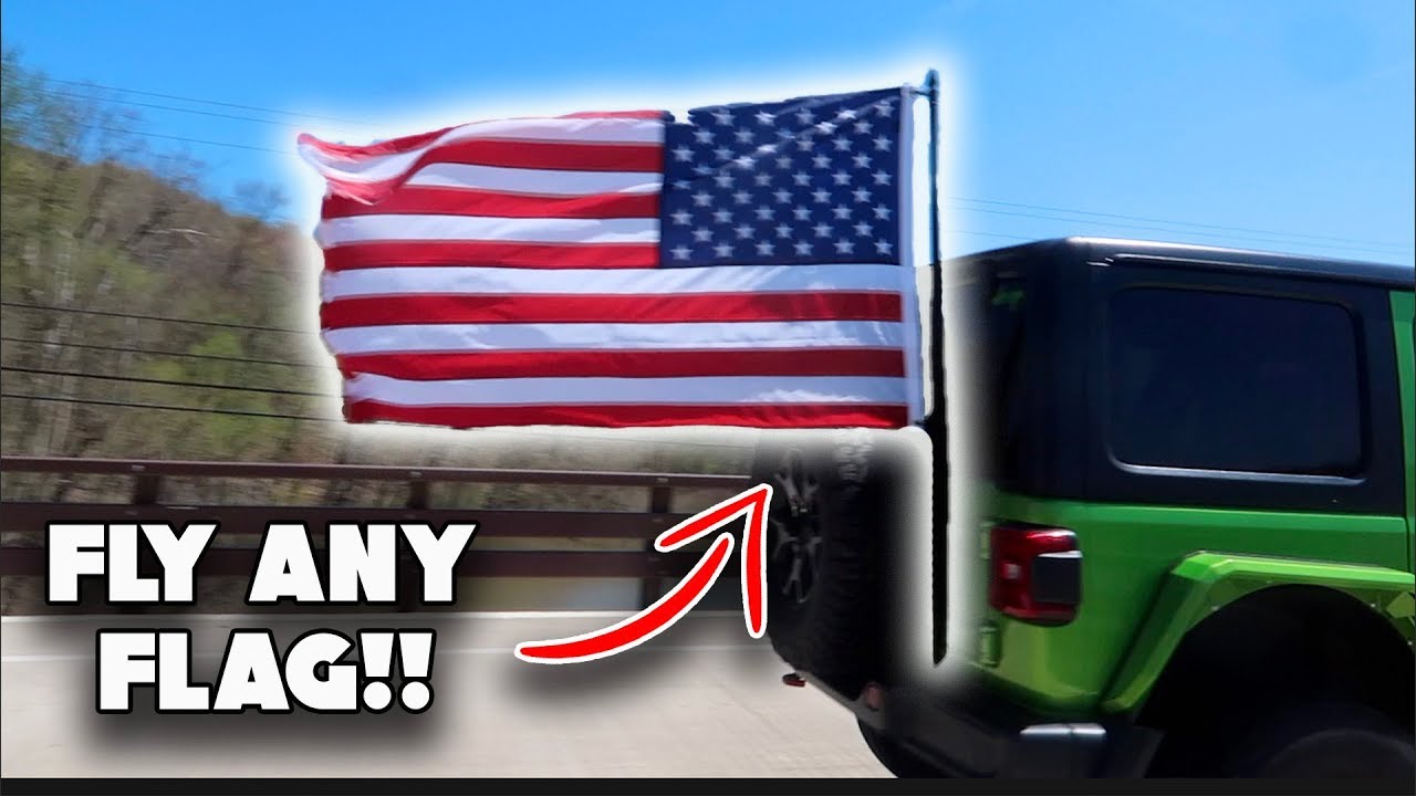 Using a SPEEDPOLE to Fly a Flag on my JEEP!!