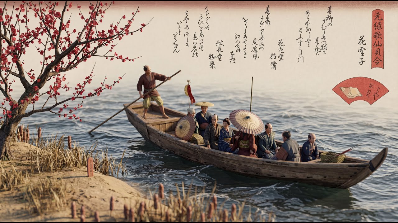 浮世絵は動き出す その13｜葛飾北斎・諸国名橋と瀧の旅｜AIによる実写映像化【美しき昔の日本】#ai #movie #films