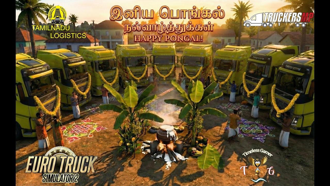 ETS 2 Pongal Celebration 🚜 | Tamilnadu Logistics & Subscribers | Fun Live Stream