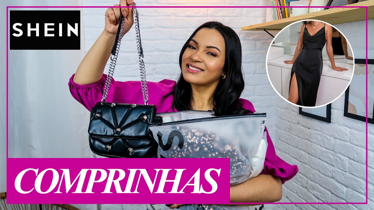 COMPRAS NA SHEIN | PEÇAS BÁSICAS E O VESTIDO DE BRILHO MAIS LINDO DA VIDA ✨