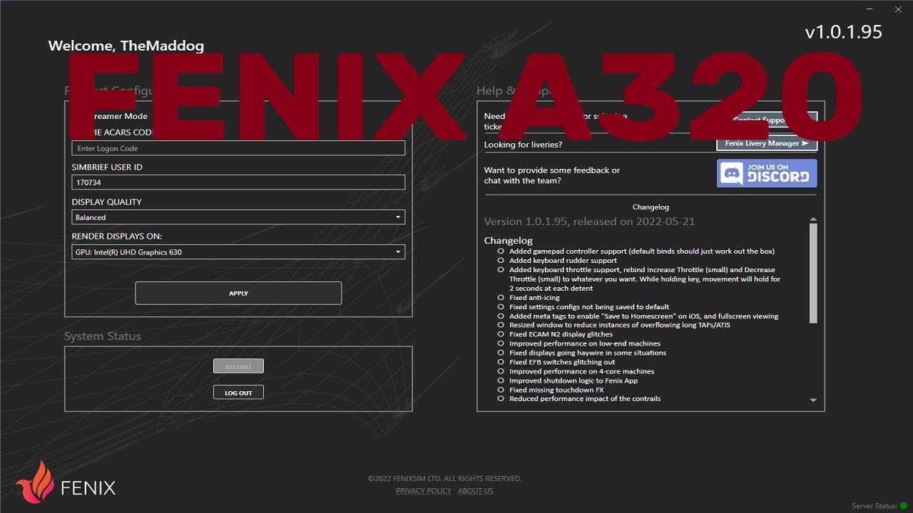 MSFS: Fenix A320. Installazione, customizzazione e start up.